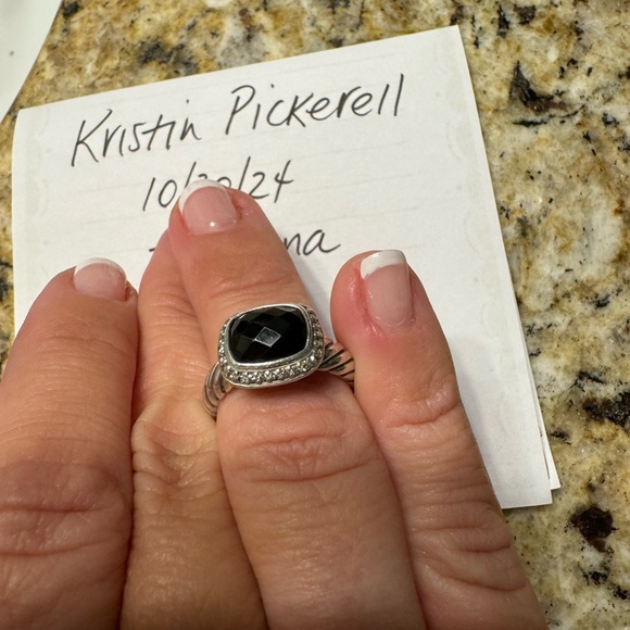 David Yurman black onyx Noblesse ring - Picture 8 of 8